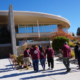 Students from the Pyramid Lake Jr/Sr High School arrive at DRI for Youth Day. Oct. 15, 2018.